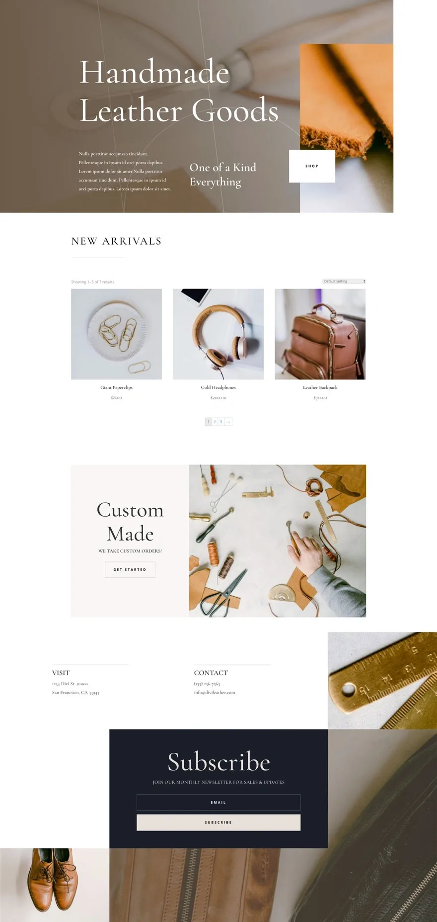 Leather Company 皮具箱包WordPress模板