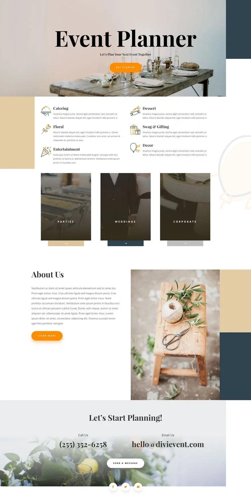 Event Planner 活动策划WordPress模板