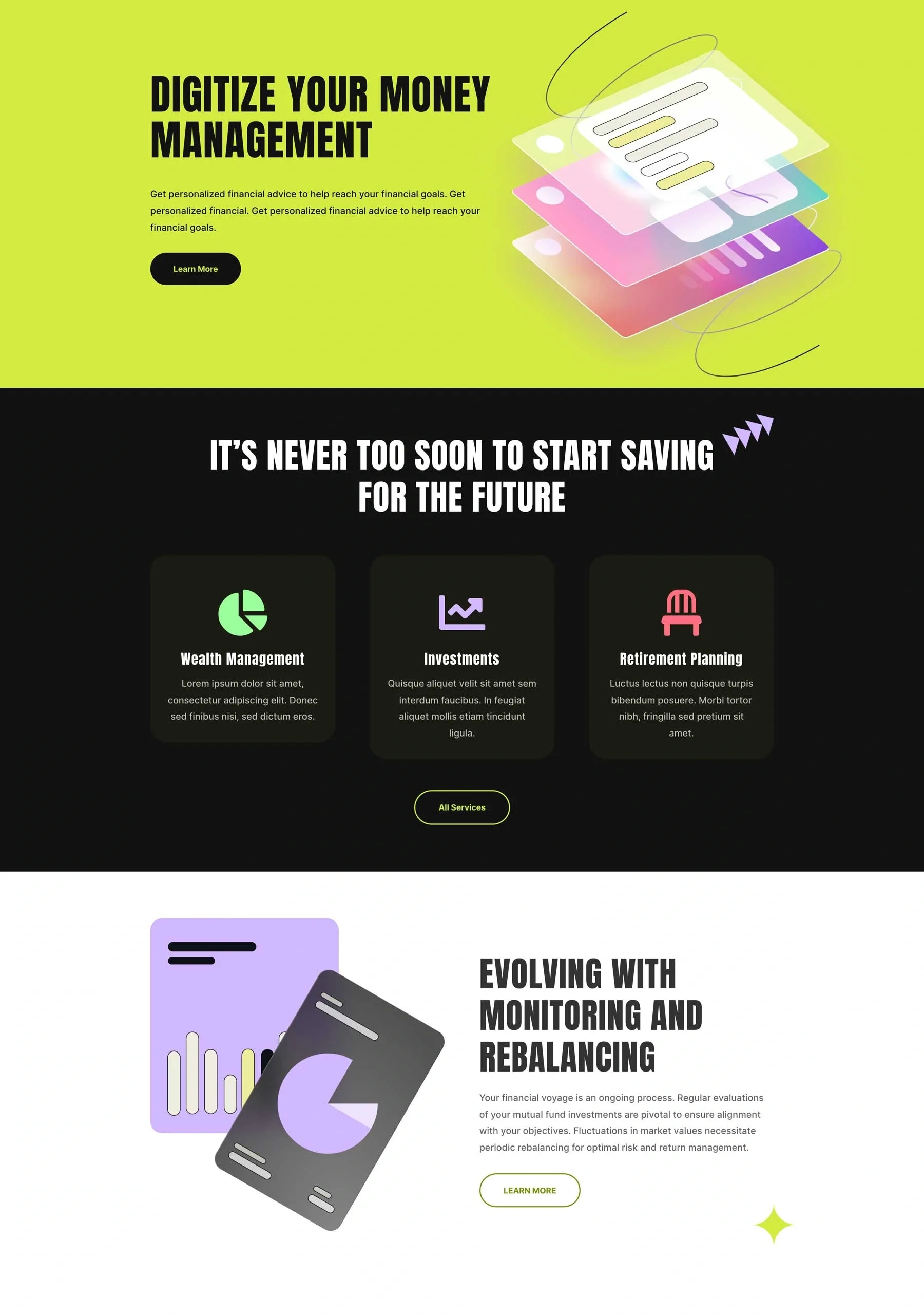 Financial Planning 财务规划WordPress模板