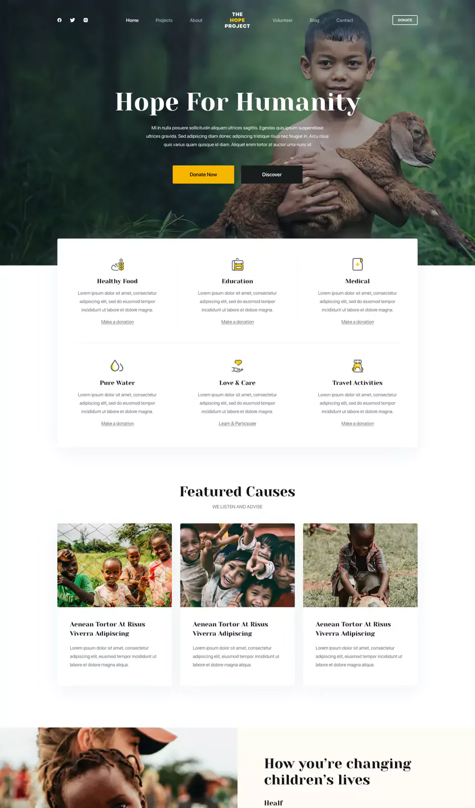 Charity 公益捐赠WordPress模板
