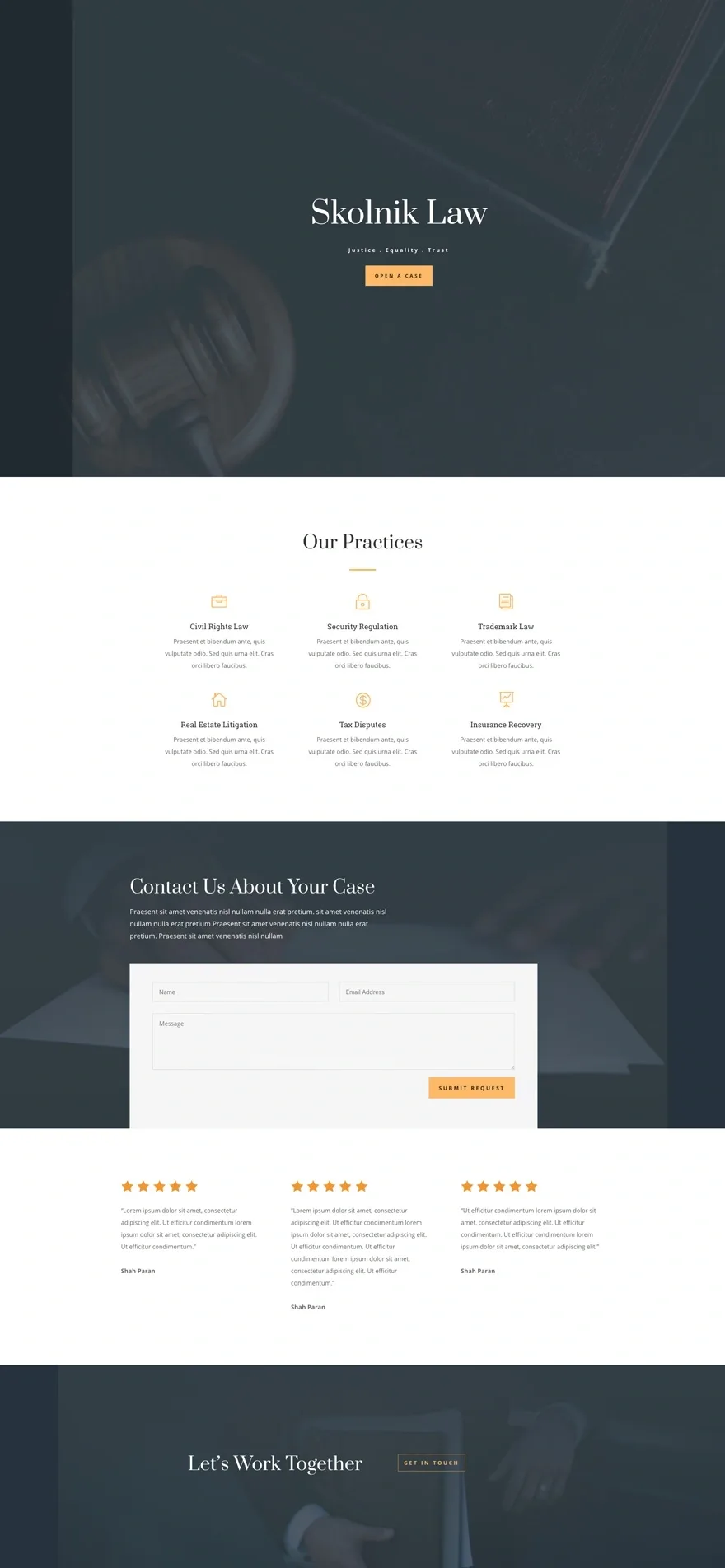 Law Firm 律师法律WordPress模板