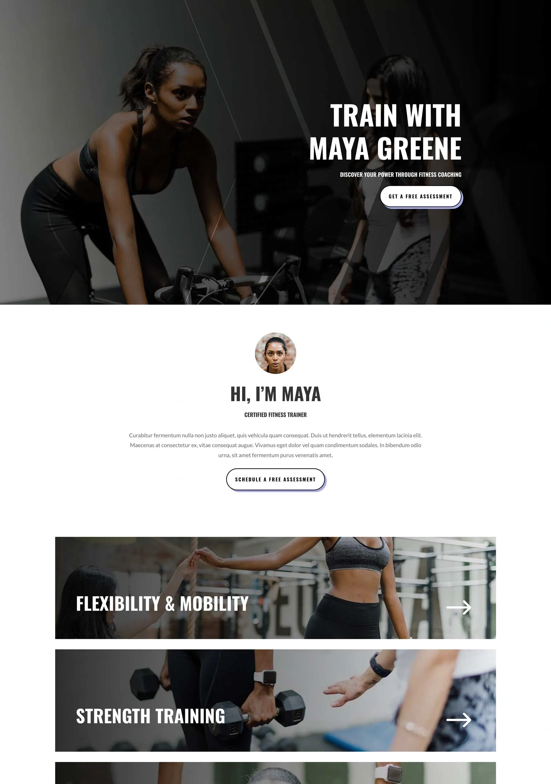 Fitness Trainer 健身瑜伽WordPress模板