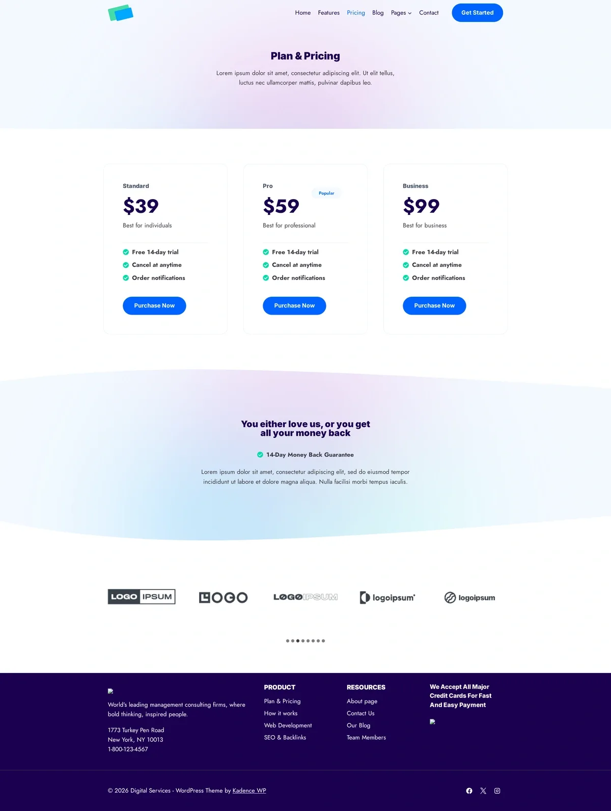 Digital Services 03 价格方案