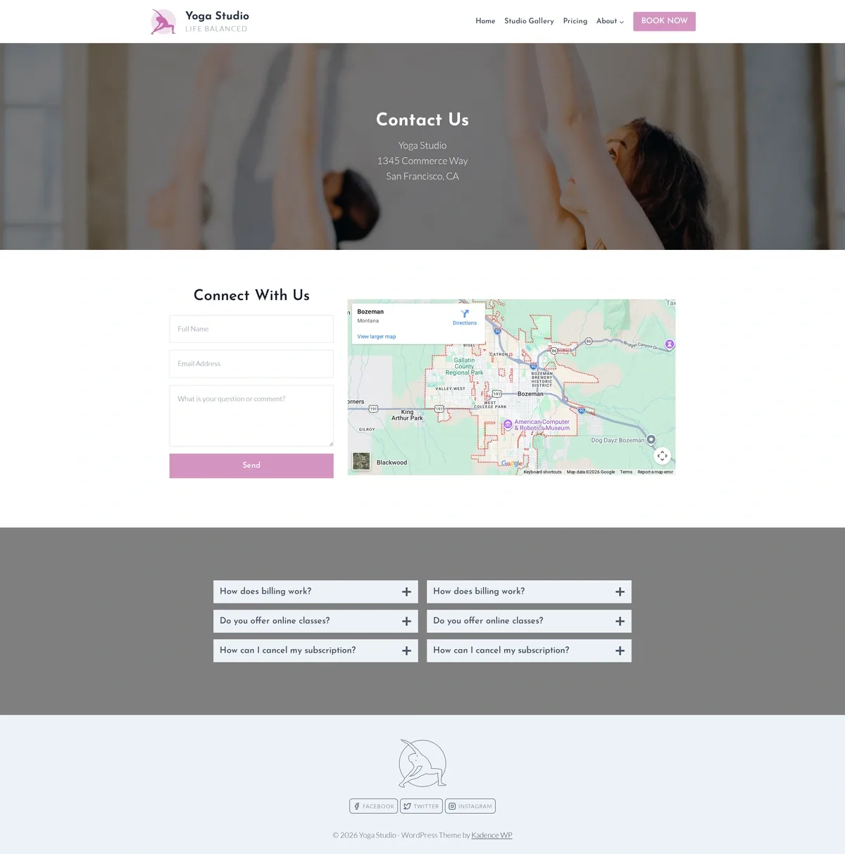Yoga Studio 06 联络我们