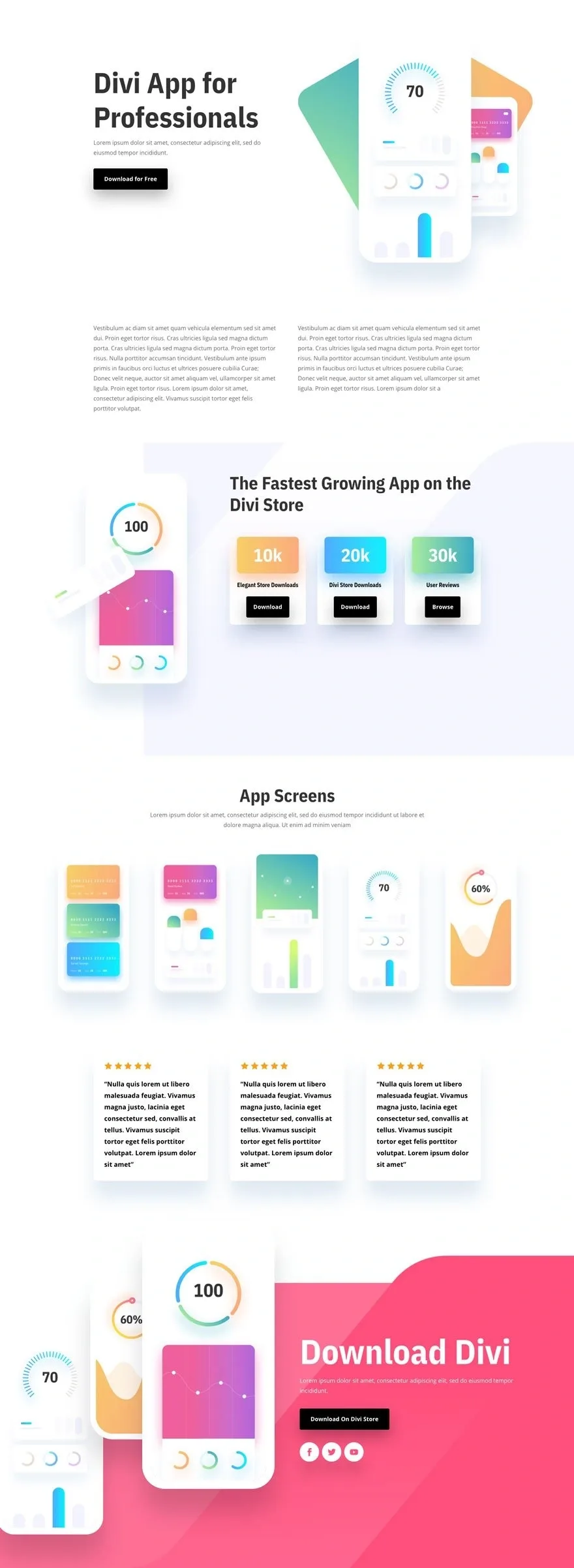 Mobile App 软件App产品WordPress模板