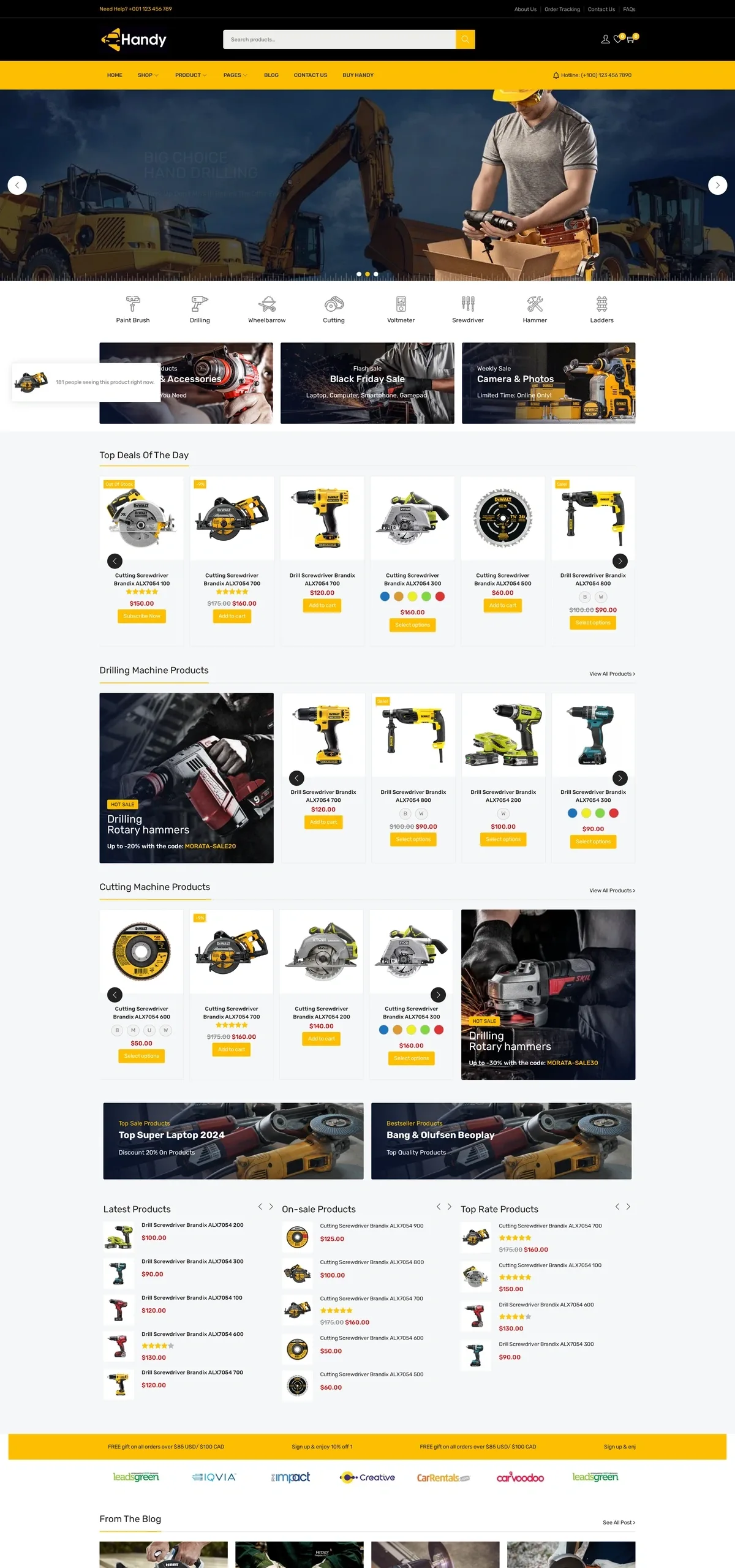 Handy 工具电商WordPress模板