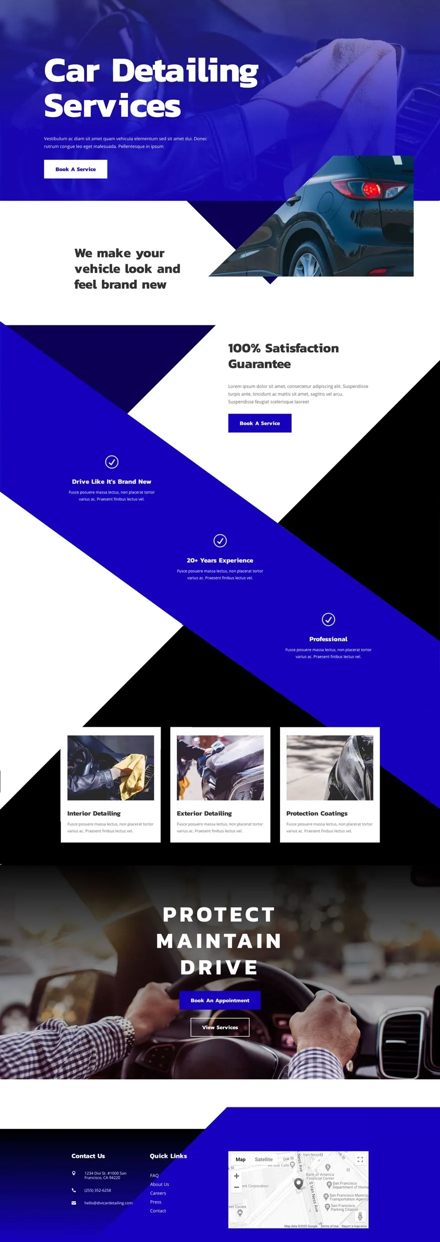 Car Detailing 汽车服务WordPress模板