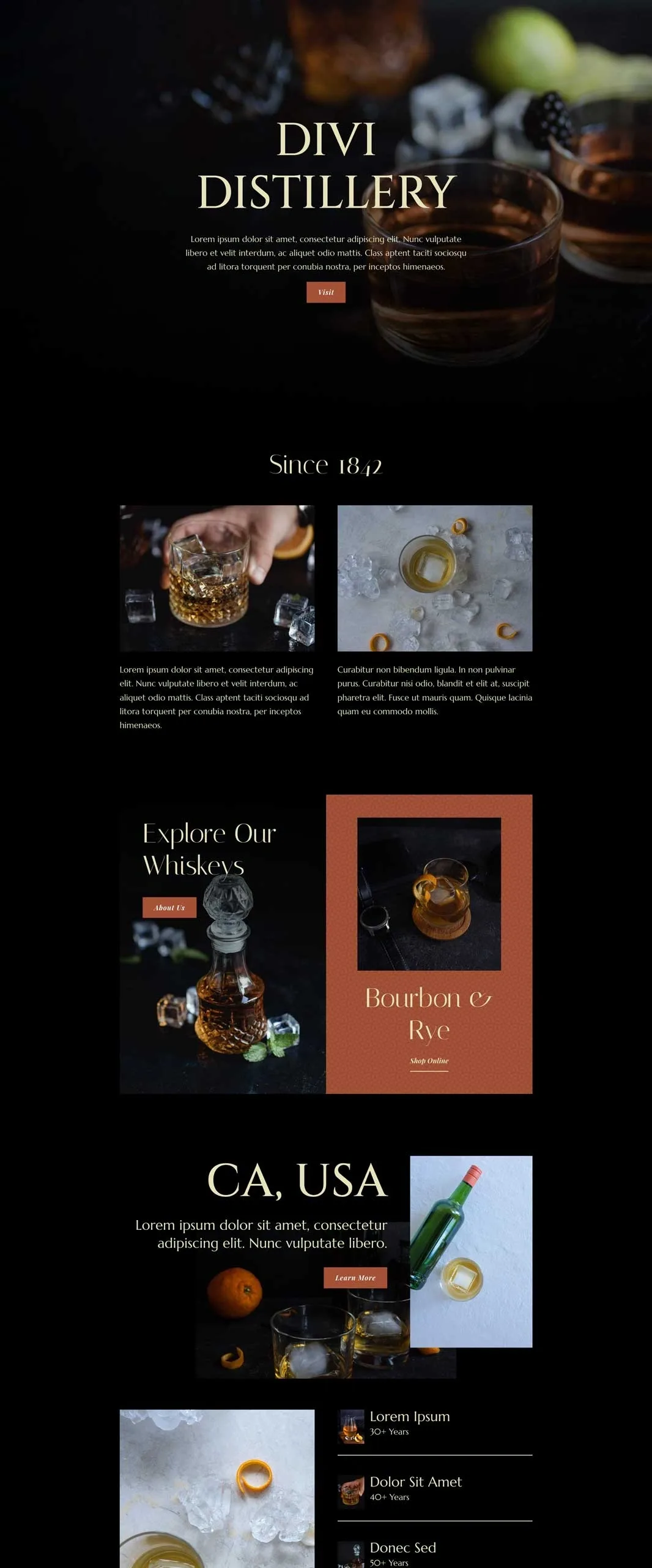 Whiskey 餐饮品牌WordPress模板