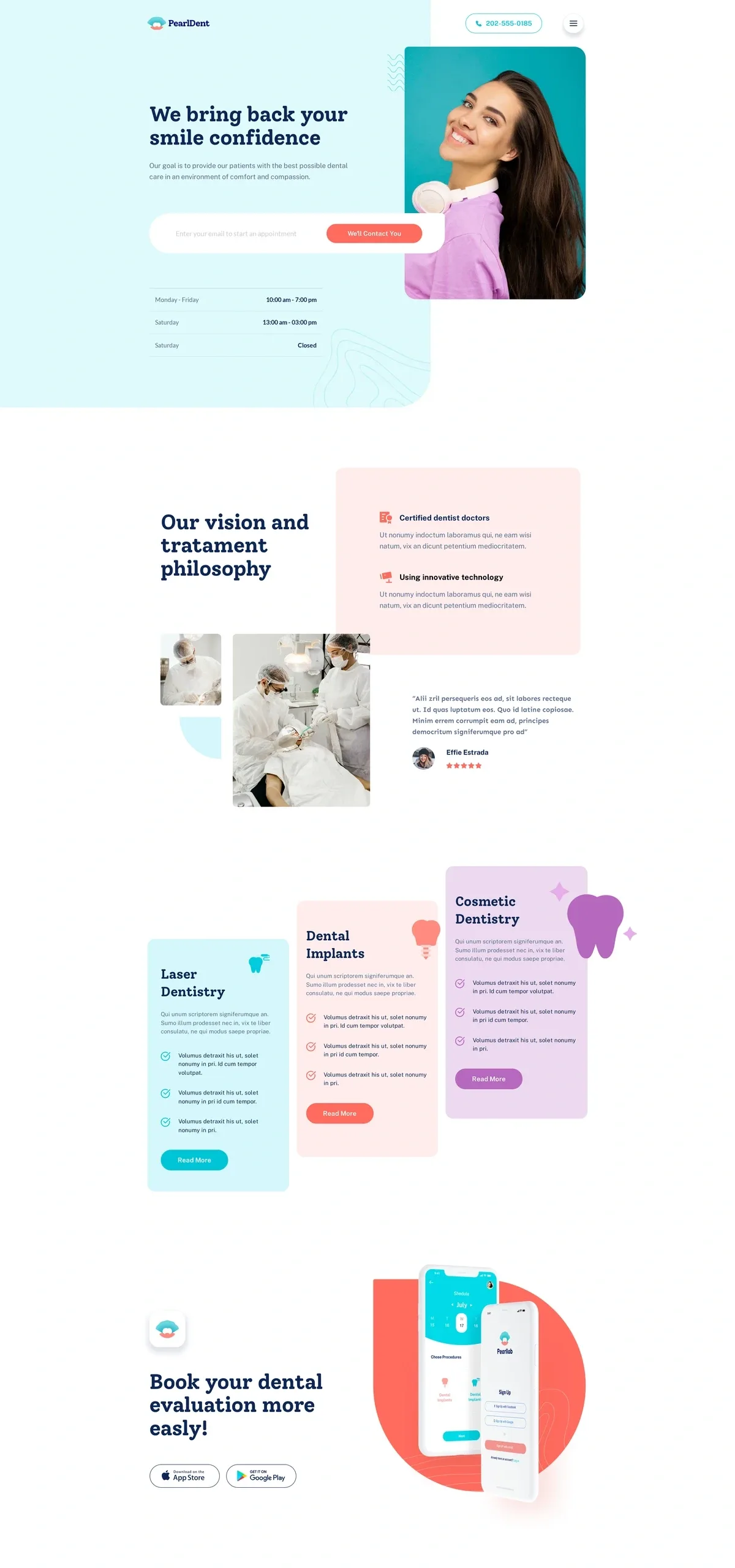 Pearl Dental 健康诊疗WordPress模板