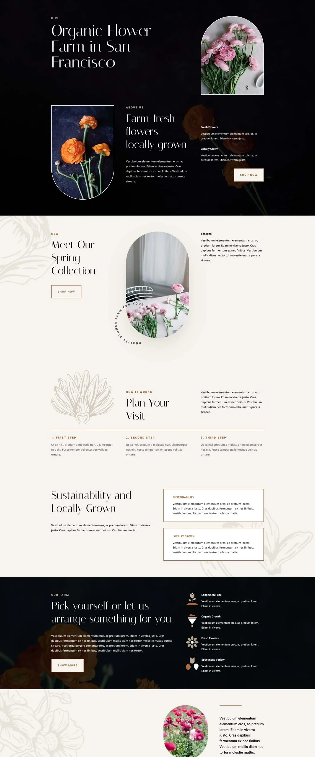 Flower Farm 农业食品WordPress模板