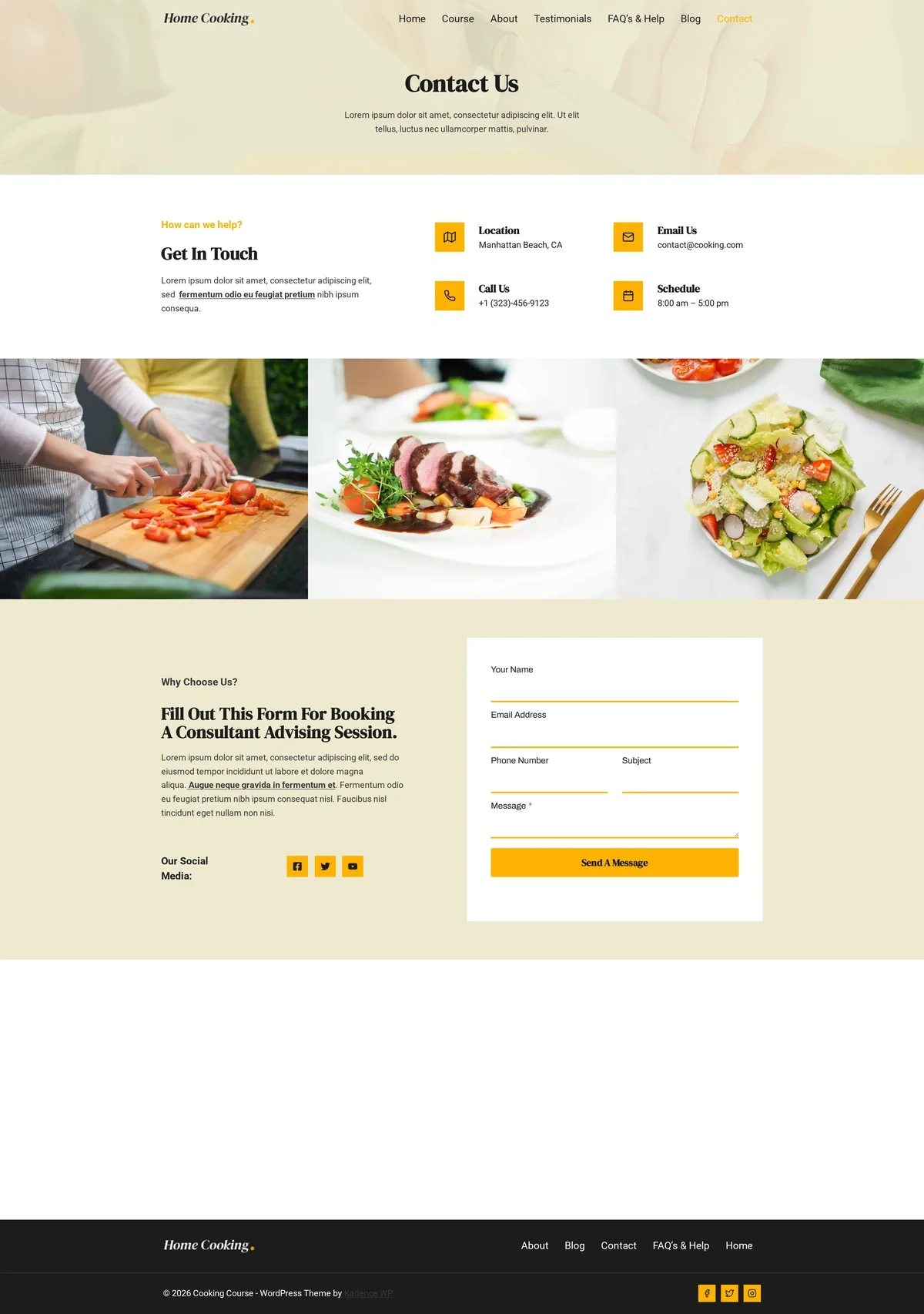 Cooking Course 07 联络我们