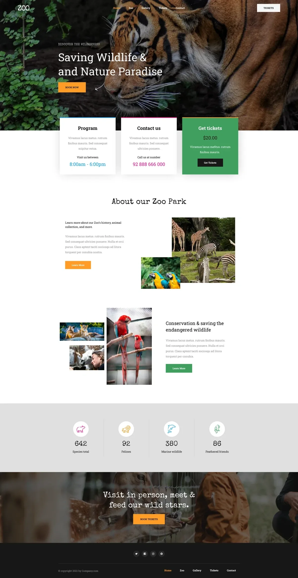 Zoo 宠物生活WordPress模板