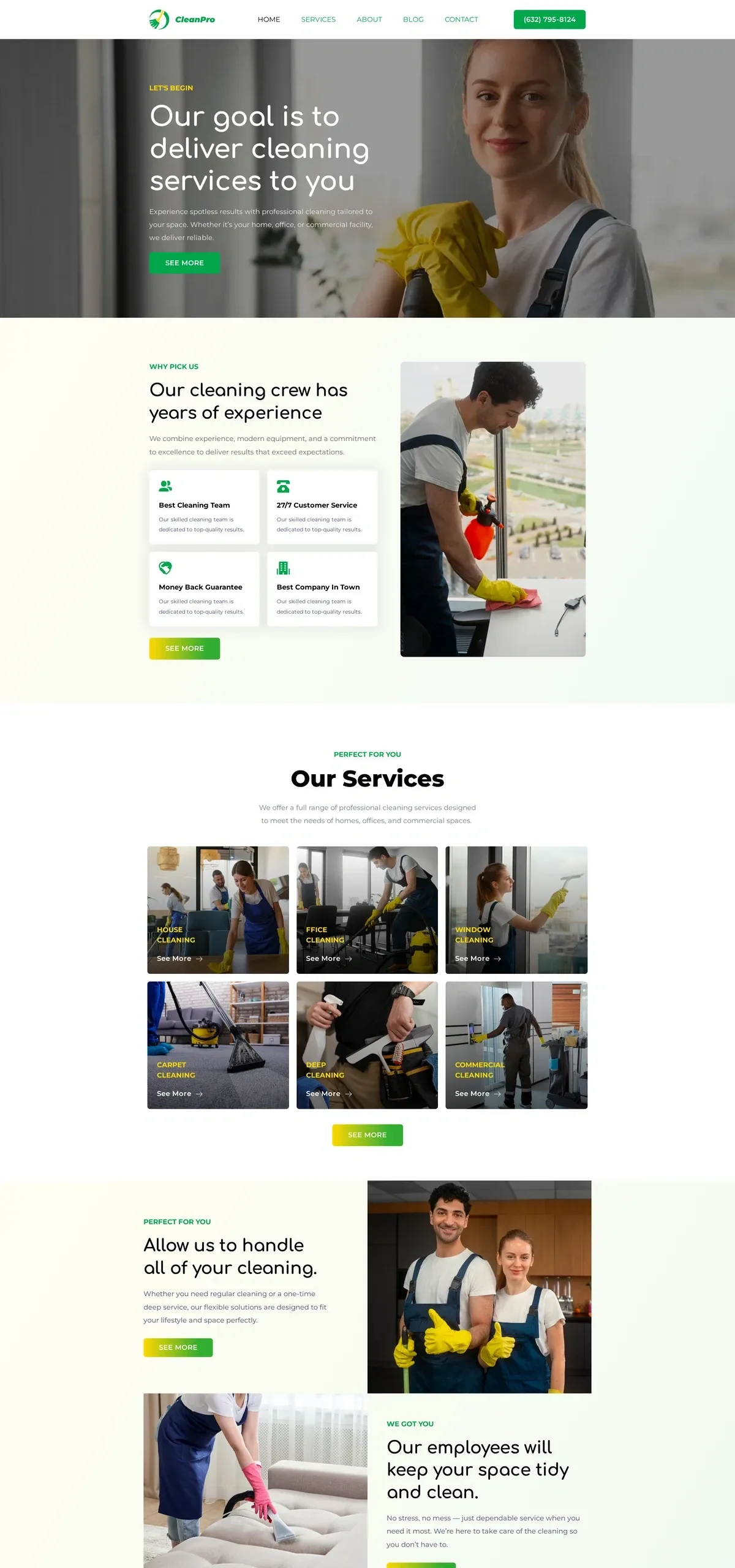 Cleaning Pro 专业清洁WordPress模板