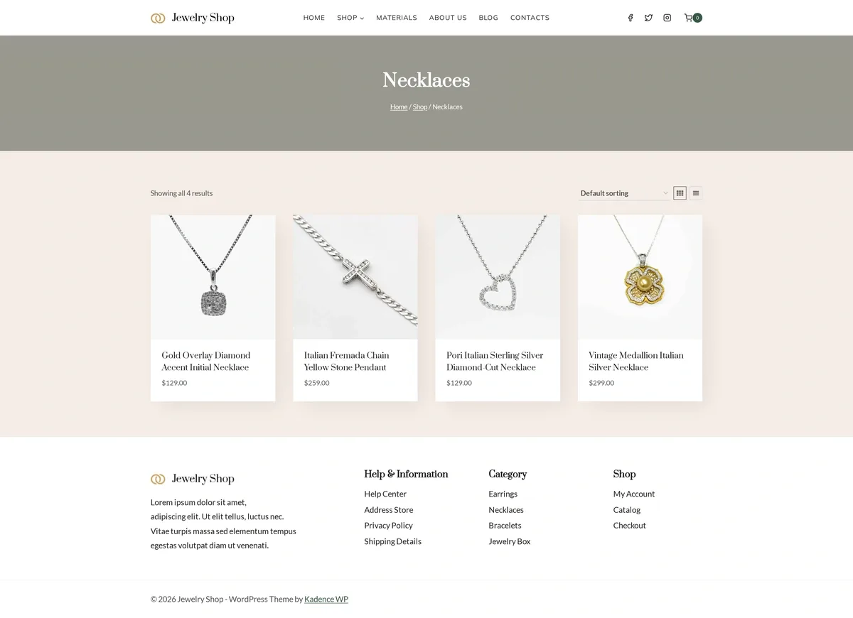 Jewelry Shop 04 项链