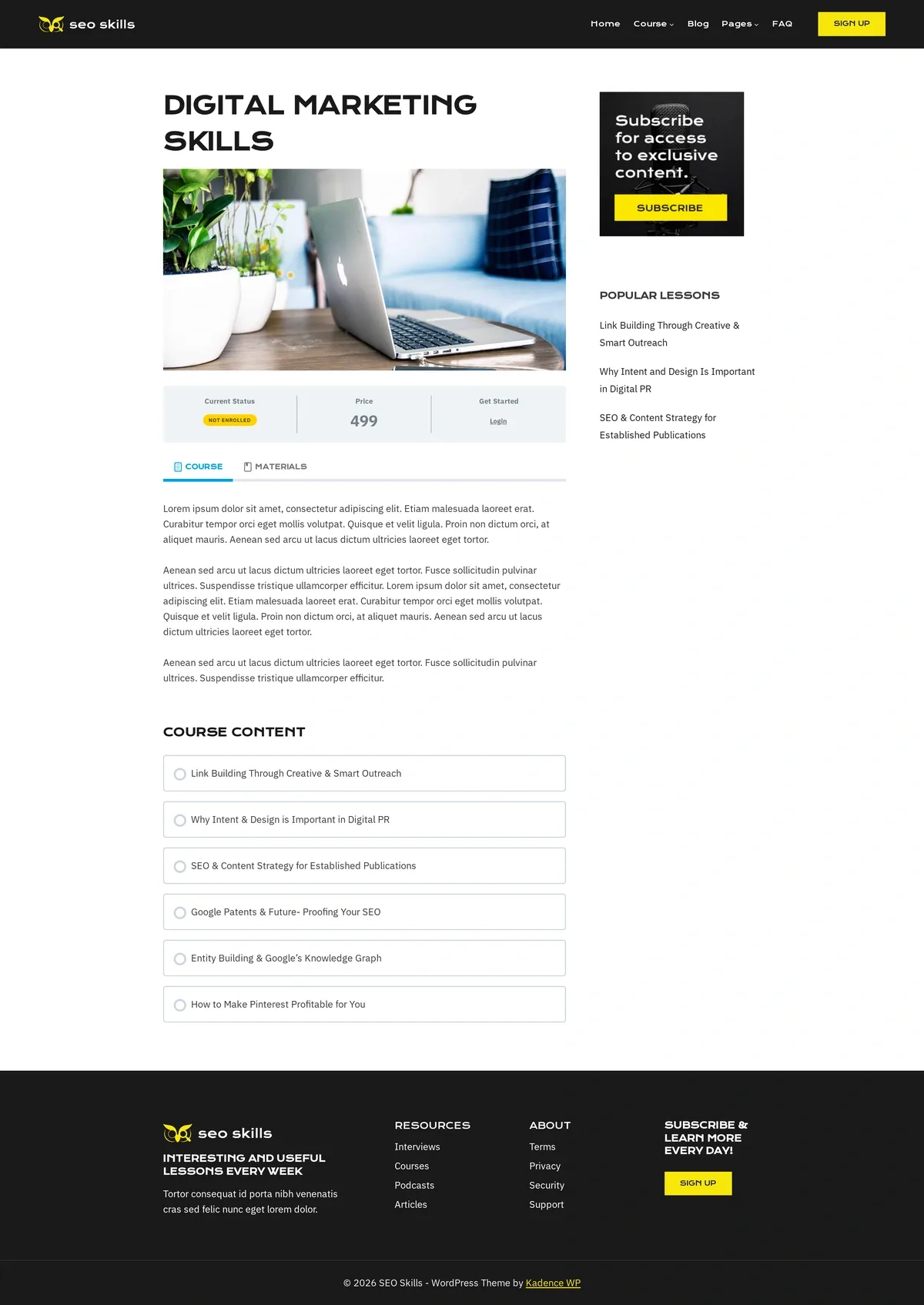 SEO Skills 03 课程概览