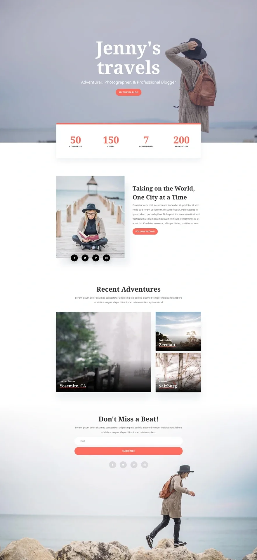 Travel Blog 旅游住宿WordPress模板