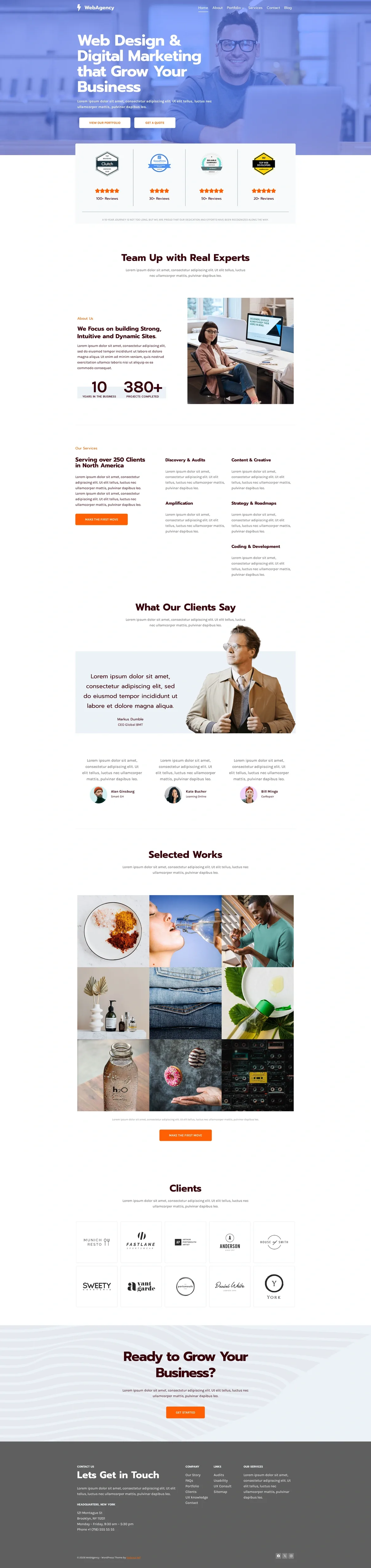 Web Agency 企业顾问WordPress模板